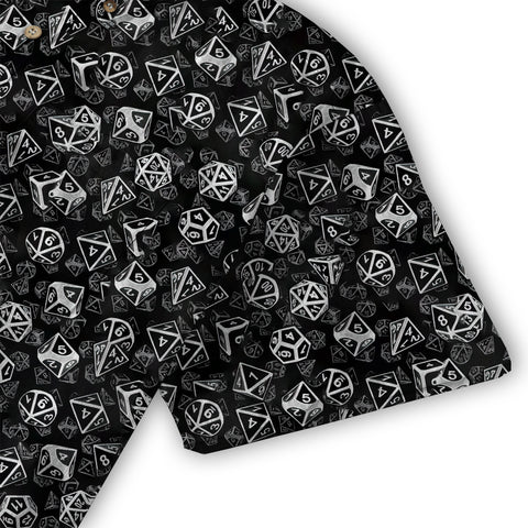 DnD Hawaiian Shirt, Dice Hawaiian Shirt, Dungeon Master Gift, Roleplaying Game Shirt - The Palmix