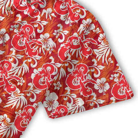 DND Celestrial Dice Pattern Aloha Hawaii Shirt, D20 Stars Constellation, Sun and Crescent Button Down Shirt - The Palmix