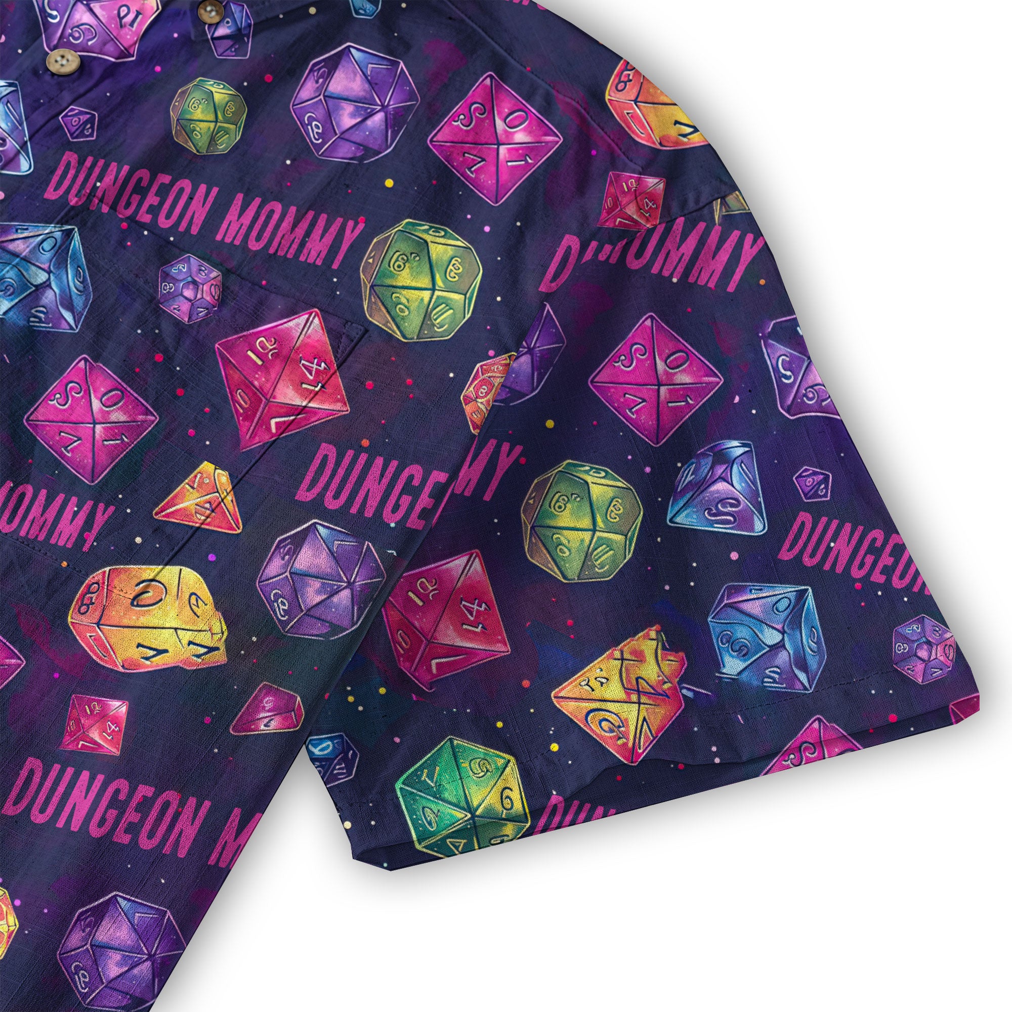 Dungeons Daddy Aloha Hawaii Shirt, DND Game Pattern Shirt Gift for Dad - The Palmix