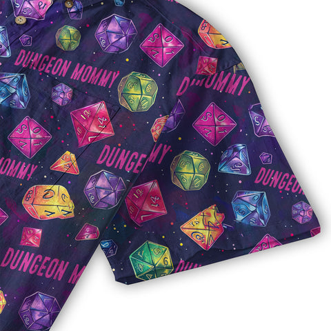 Dungeons Daddy Aloha Hawaii Shirt, DND Game Pattern Shirt Gift for Dad - The Palmix