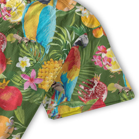 Parrot Hawaiian Shirt for Men Women, Tropical Summer Hawaiian Beach Shirt - The Palmix