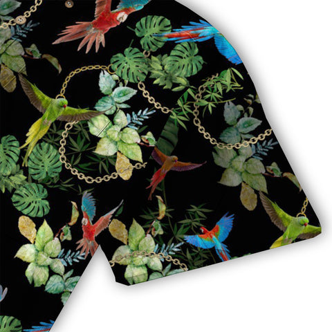 Parrot Colorful Hawaiian Shirt, Aloha Summer Beach Hawaii Shirt - The Palmix