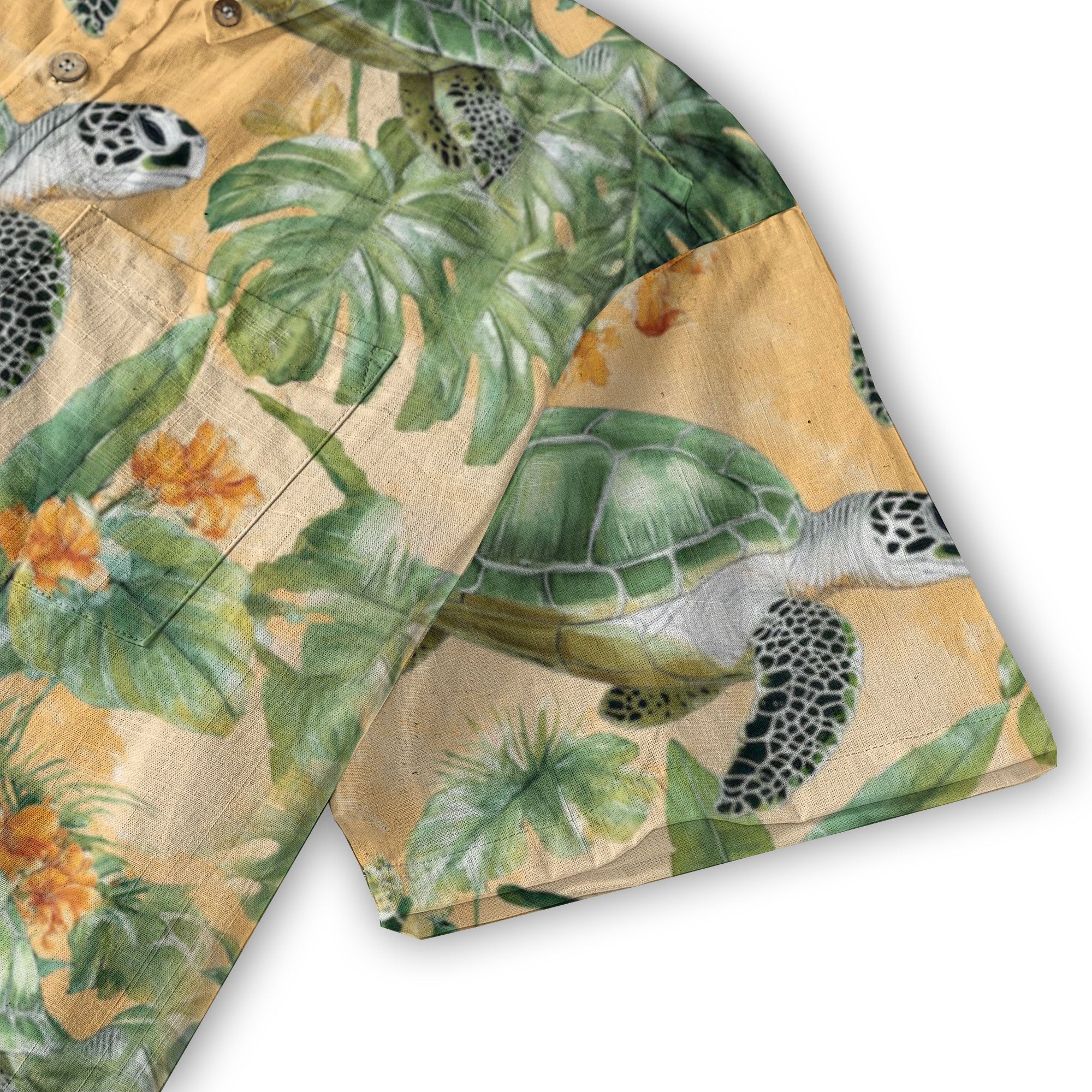 Tropical Turtle Hawaiian Shirts for Men Women, Sea Turtle Aloha Summer Beach Shirt - The Palmix