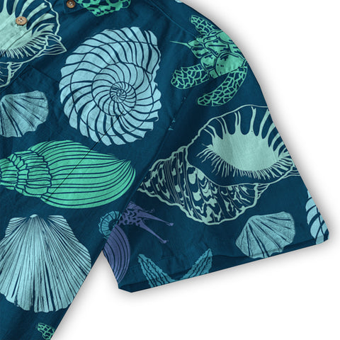 Turtle Pattern Shirt, Turtle Ocean Animals Hawaiian Shirt - The Palmix