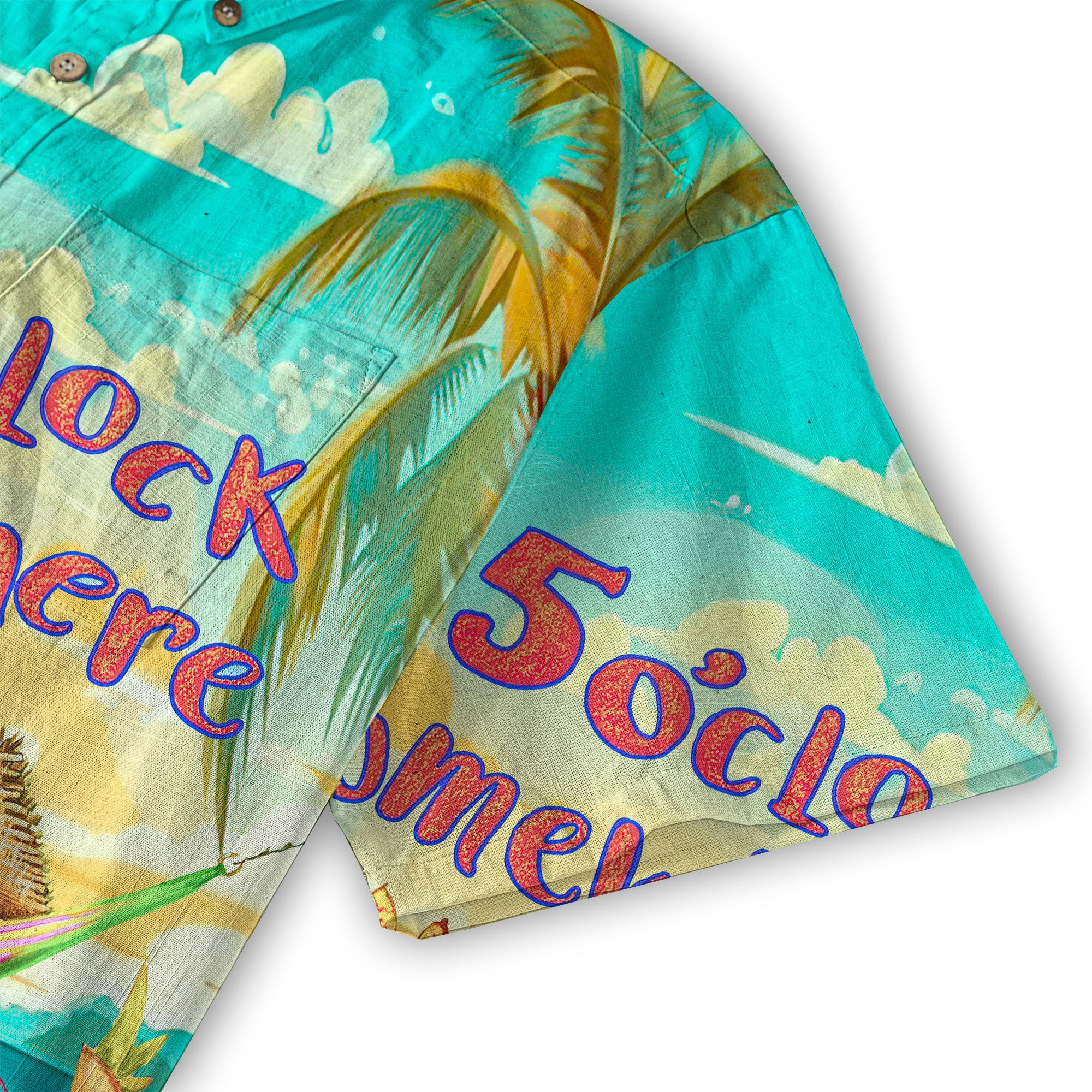 Parrot Beach Shirt Summer Hawaiian Shirt, Parrot It’s 5 O’clock Somewhere Hawaiian Shirt - The Palmix