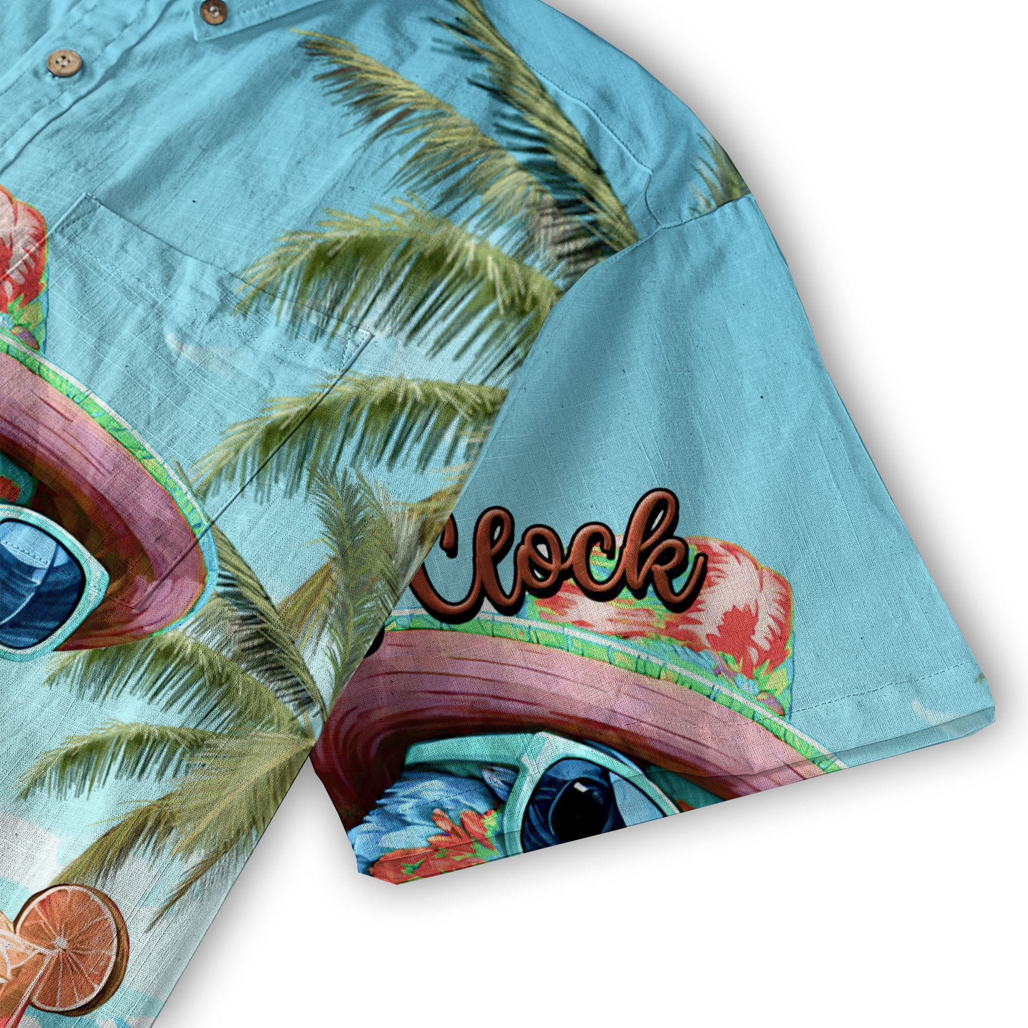It's 5 O'clock Somewhere Parrot Hawaiian Shirt for Men, Parrot Aloha Button Down Shirt - The Palmix