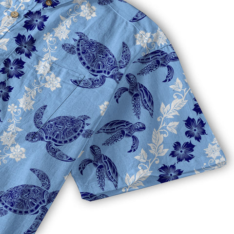 Sea Ocean Animals Women's Hawaiian Shirt, Ocean Fish Print - The Palmix