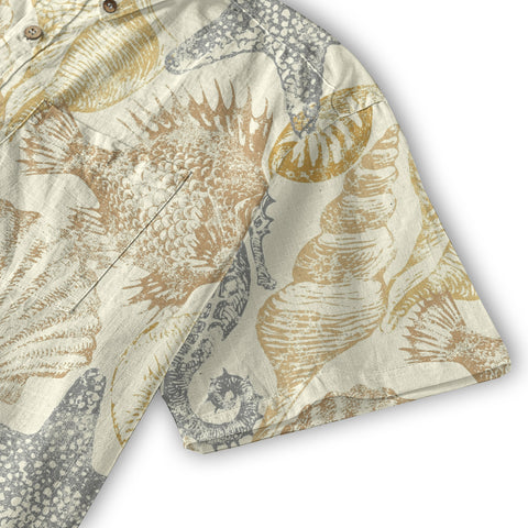 Ocean Animals Women's Hawaiian Shirt, Ocean Aloha Hawaiian Print - The Palmix