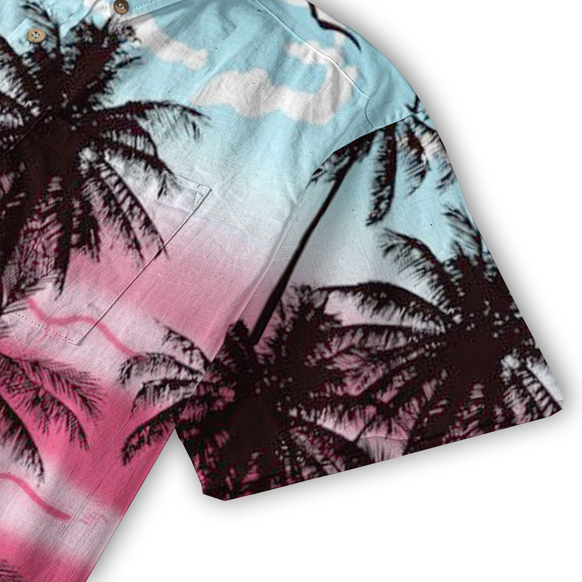 Coconut Trees Pattern Hawaii Shirt, Summer Beach Shirt - The Palmix