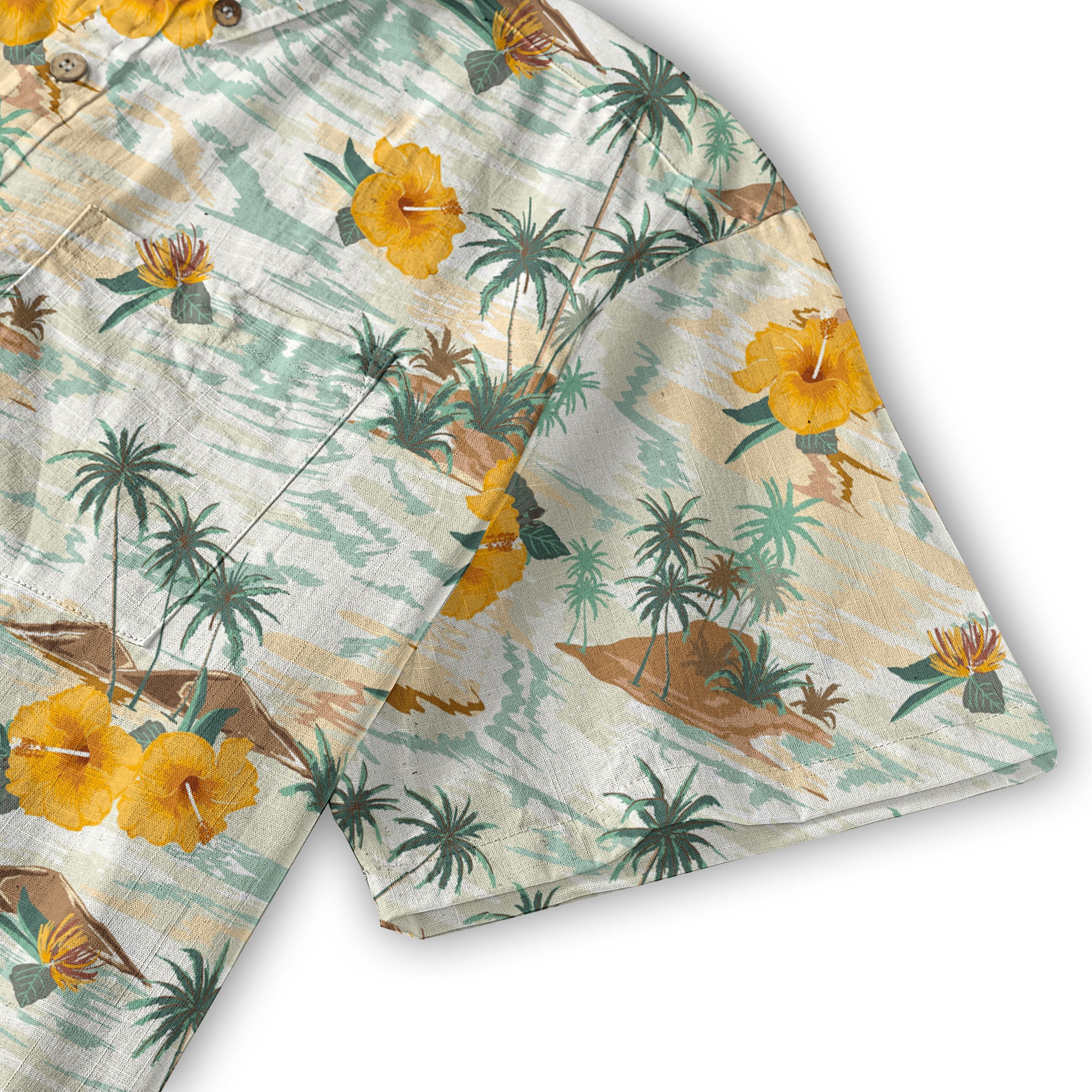 Ocean Animals Hawaiian Button Up Shirt, Sea Hawaii Shirt - The Palmix