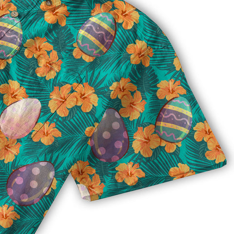 Easter Dinosaur Hawaiian Shirt Men Women Kid Youth, Bunny Dinosaur And Easter Eggs Shirt - The Palmix