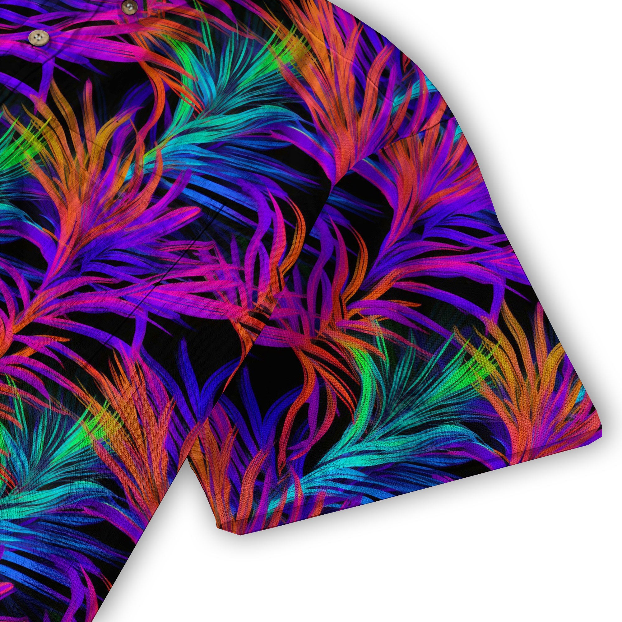 Vibrant Electric Tropical Hawaiian Shirt – Aloha Beach Pattern - The Palmix