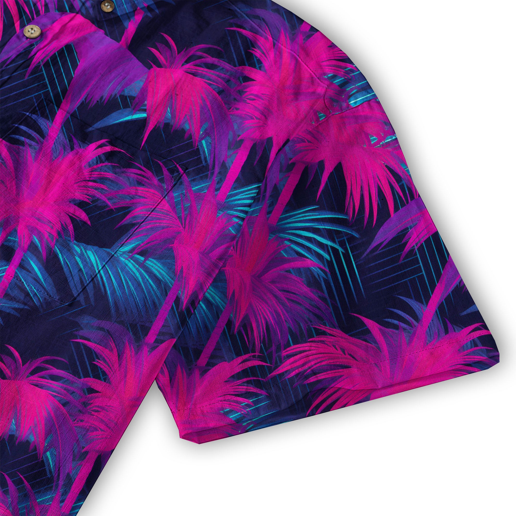 Electric Jungle Paradise Hawaiian Shirt, Tropical Beach Aloha Shirt, Hawaiian Summer Vibes Hawaiian Shirt - The Palmix