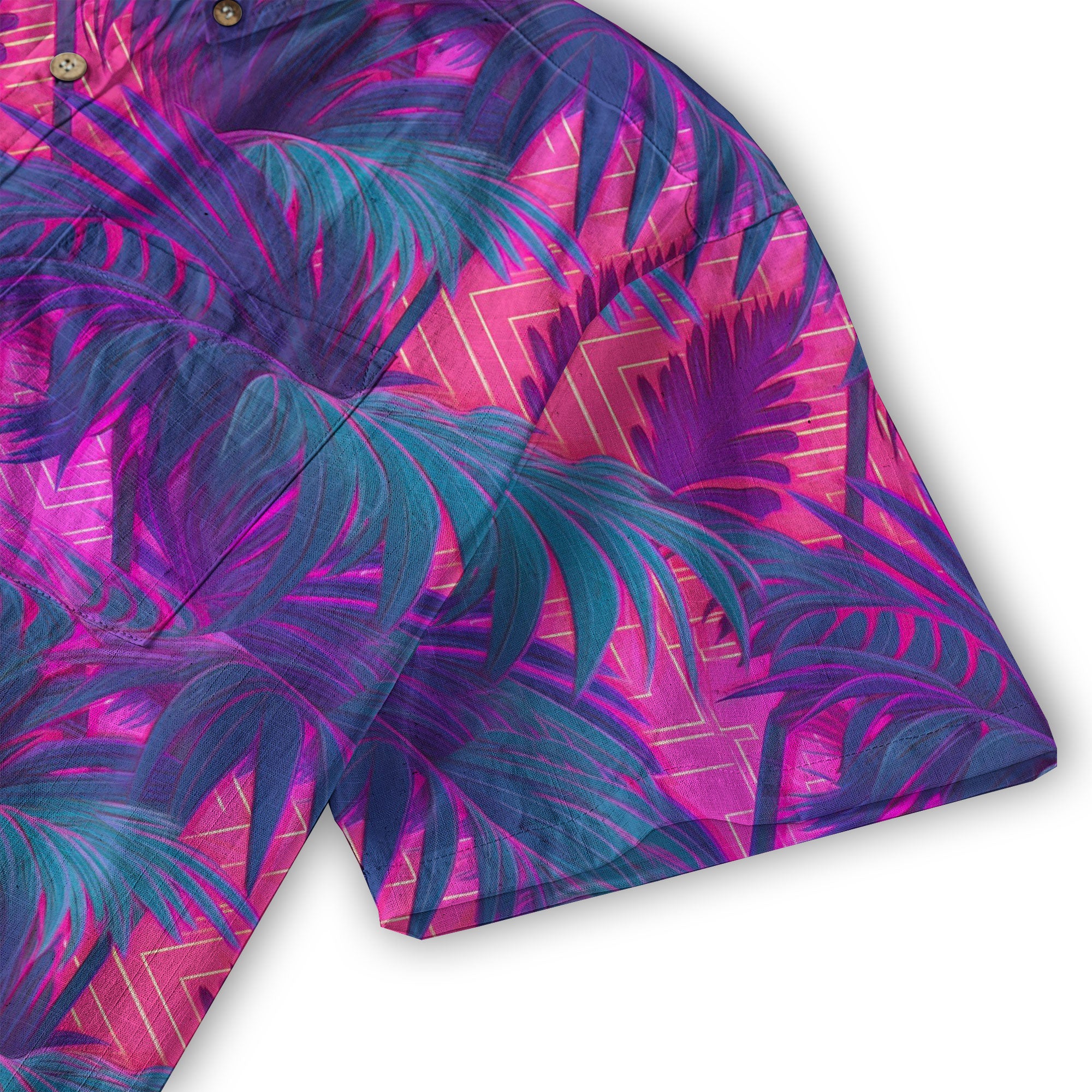 Electric Jungle Paradise Hawaiian Shirt, Tropical Beach Aloha Shirt, Hawaiian Summer Vibes Hawaiian Shirt - The Palmix