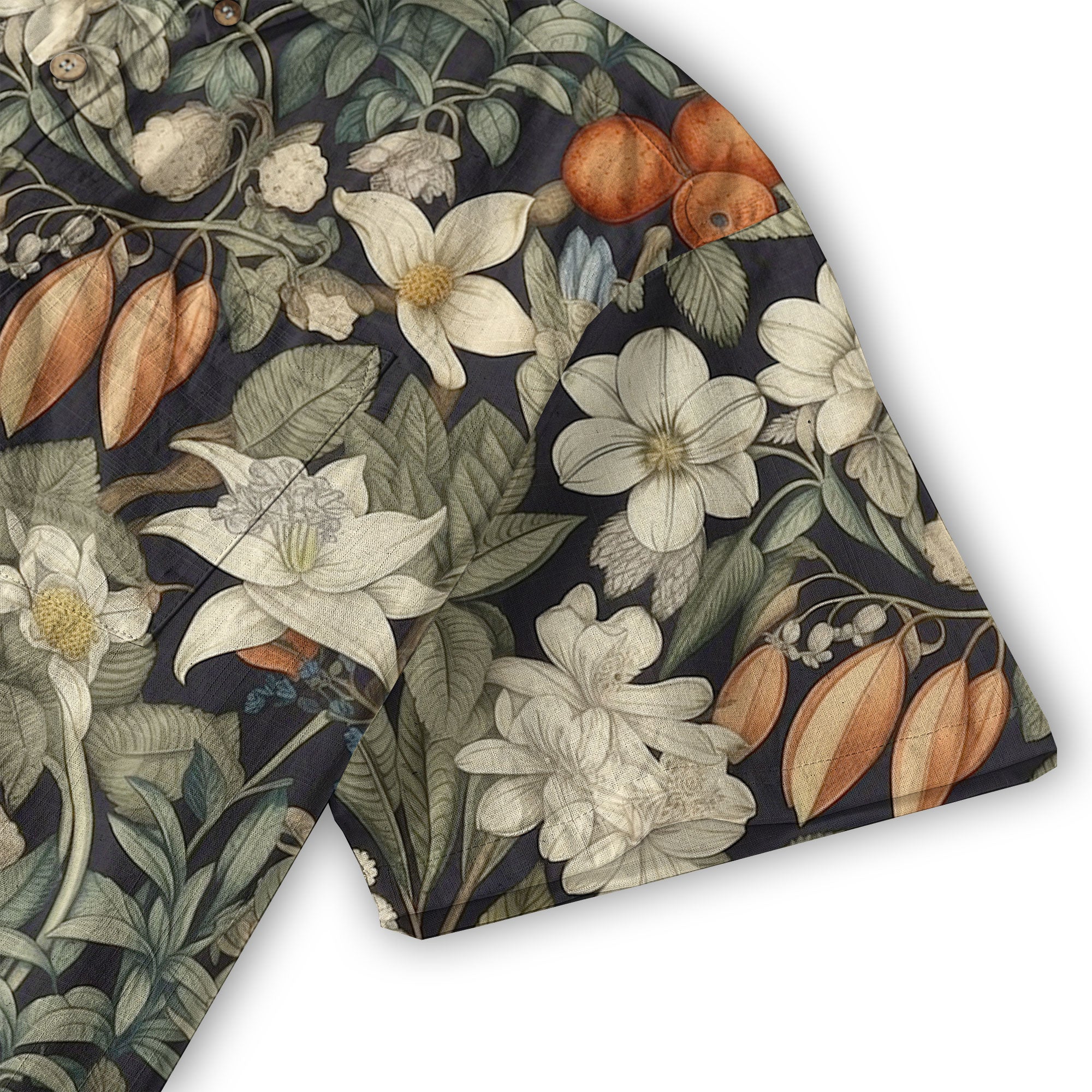 Vintage Botanicals Seamless Patterns Aloha Hawaii Shirt, Botanicals Hawaiian Button Down Shirt - The Palmix