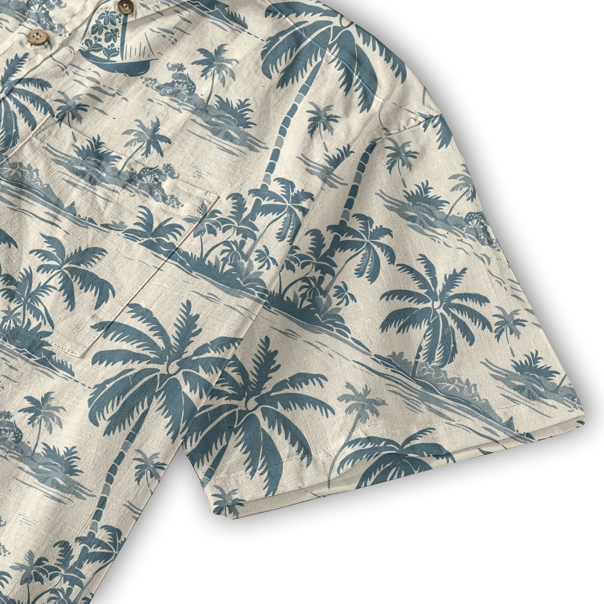 Tropical Garden Blossom Hawaii Shirt, Exotic Hawaiian Button Down Shirt - The Palmix