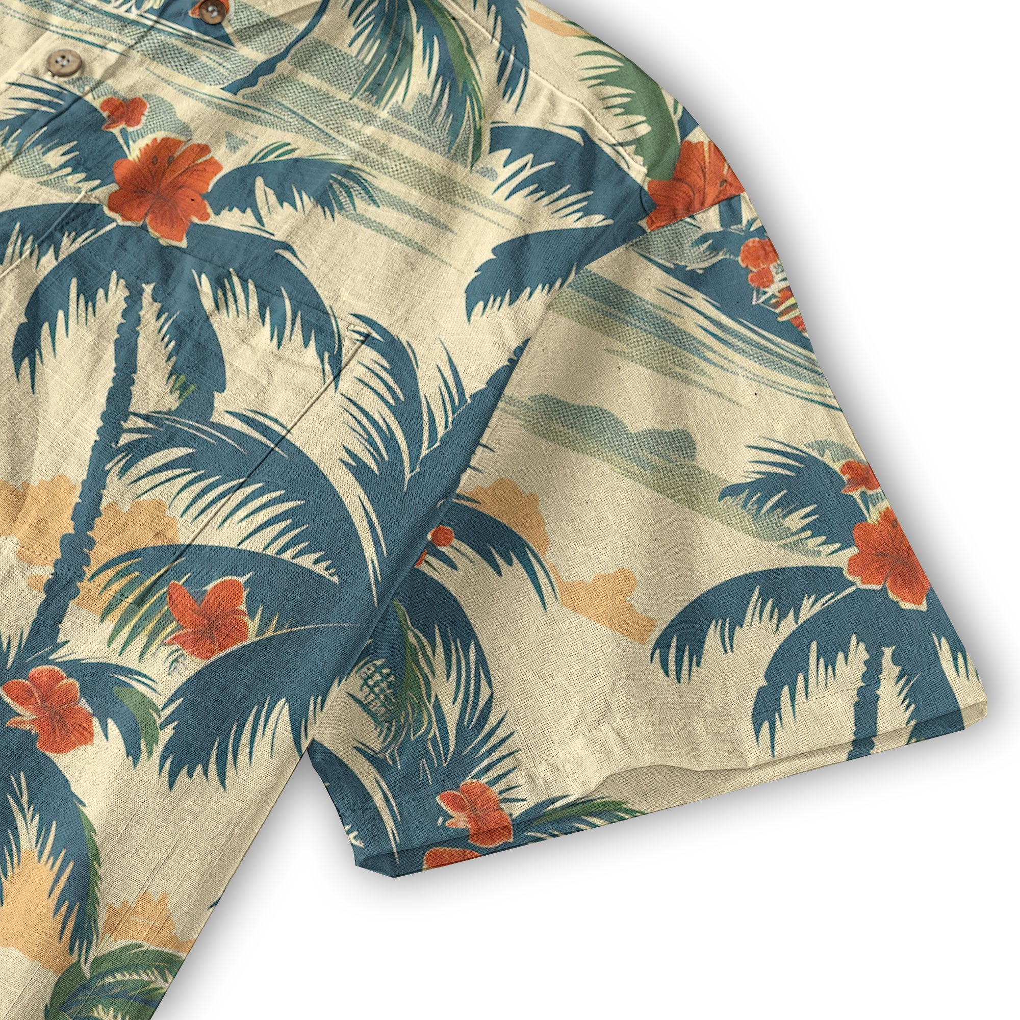 Tropical Garden Blossom Hawaii Shirt, Exotic Hawaiian Button Down Shirt - The Palmix