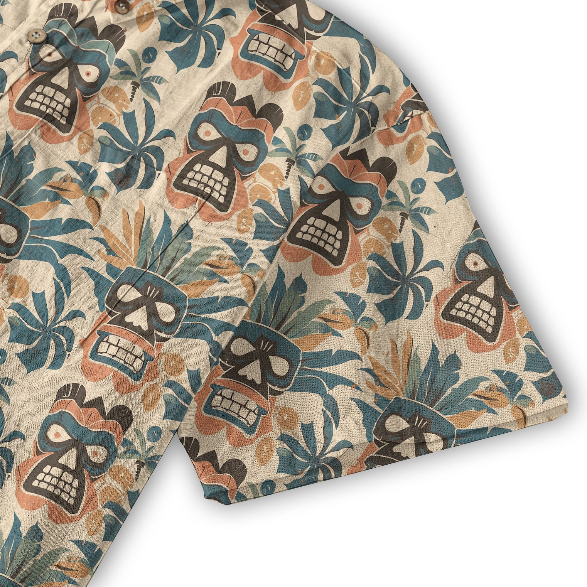 Retro Aloha Hibiscus Flowers Hawaii Shirt, Floral Hawaiian Button Down Shirt - The Palmix