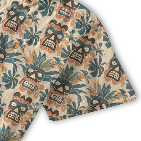 Retro Aloha Hibiscus Flowers Hawaii Shirt, Floral Hawaiian Button Down Shirt - The Palmix