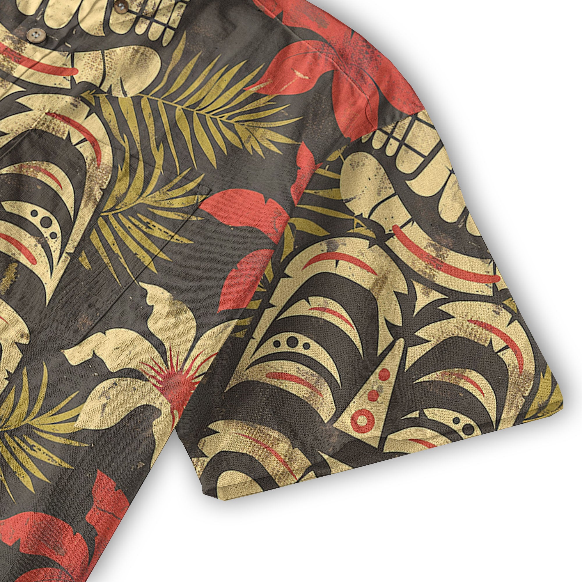 Retro Hibiscus Flowers Aloha Hawaii Shirt, Floral Hawaiian Button Up Shirt - The Palmix