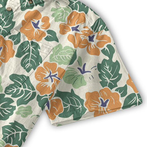 Retro Aloha Flowers Hawaii Shirt, Floral Hawaiian Button Down Shirt - The Palmix