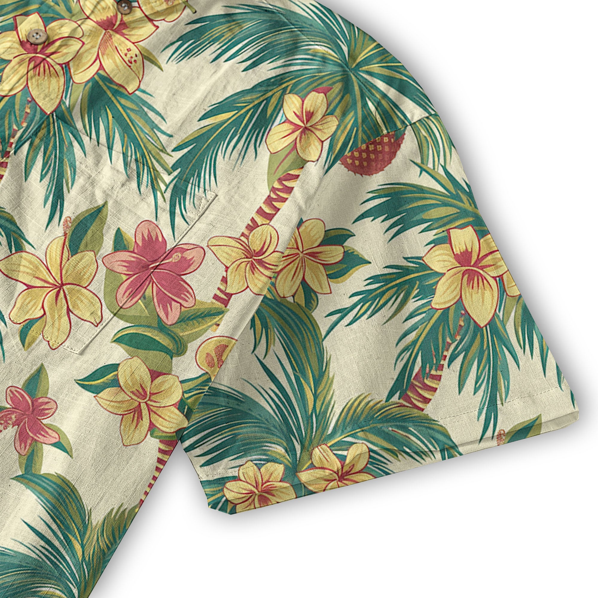 Retro Aloha Flowers Hawaii Shirt, Floral Pattern Hawaiian Shirt - The Palmix
