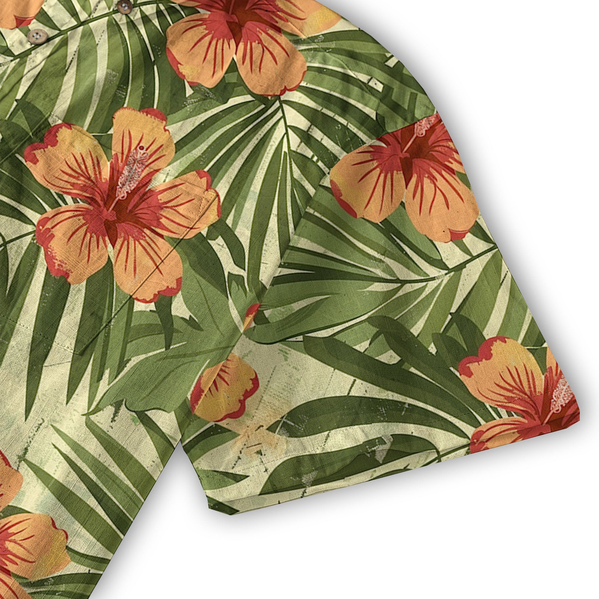 Vintage Aloha Flower Hawaii Shirt, Floral Pattern Hawaiian Shirt for Men - The Palmix