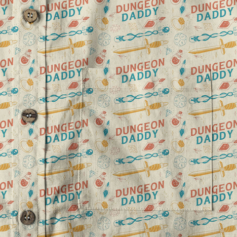 DnD Hawaii Shirt, Dice Print Hawaii Shirt, Dungeon Master Gift, Roleplaying Game Aloha Hawaii Shirt