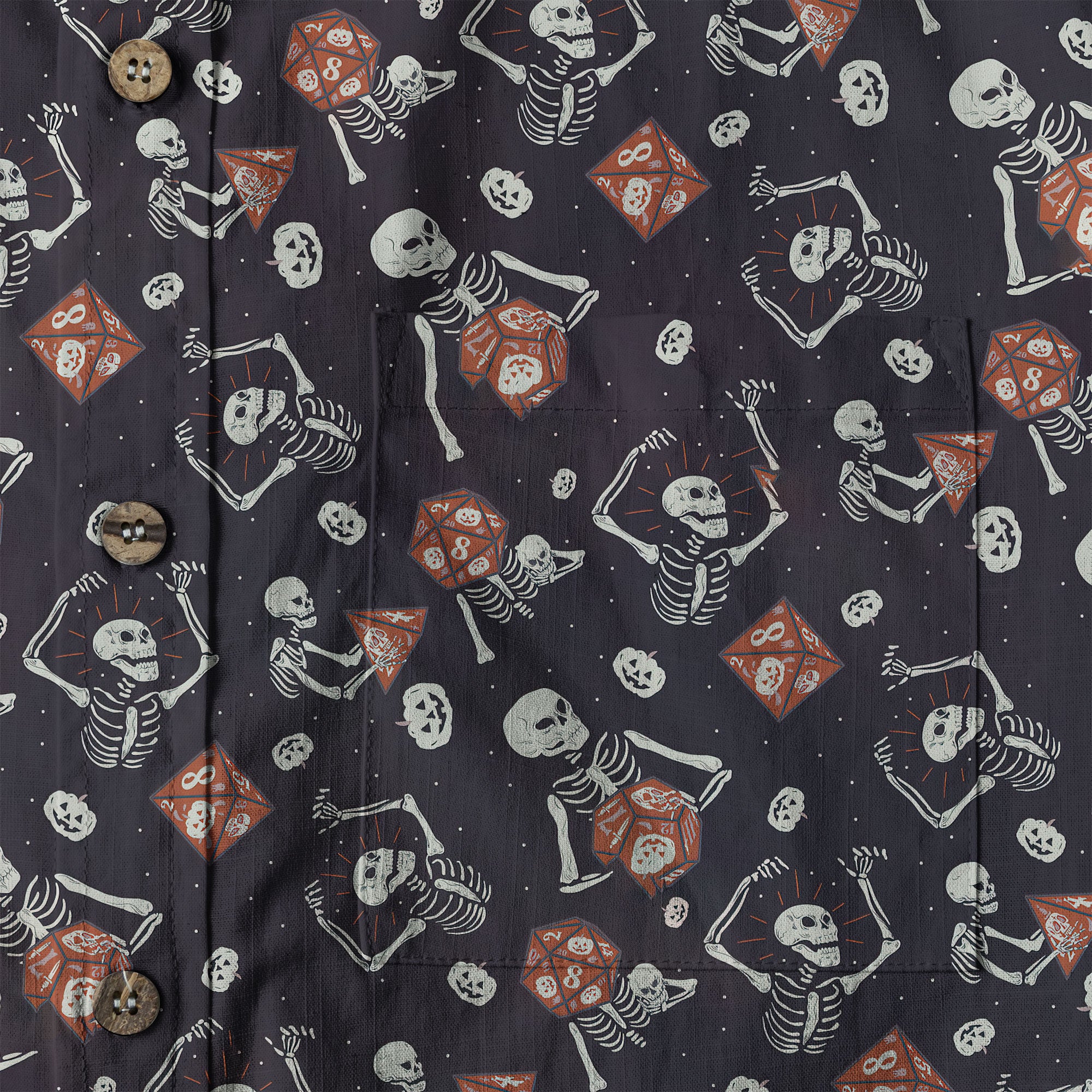 DnD Hawaiian Shirt, Dice Hawaiian Shirt, Dungeon Master Gift, Roleplaying Game Shirt - The Palmix