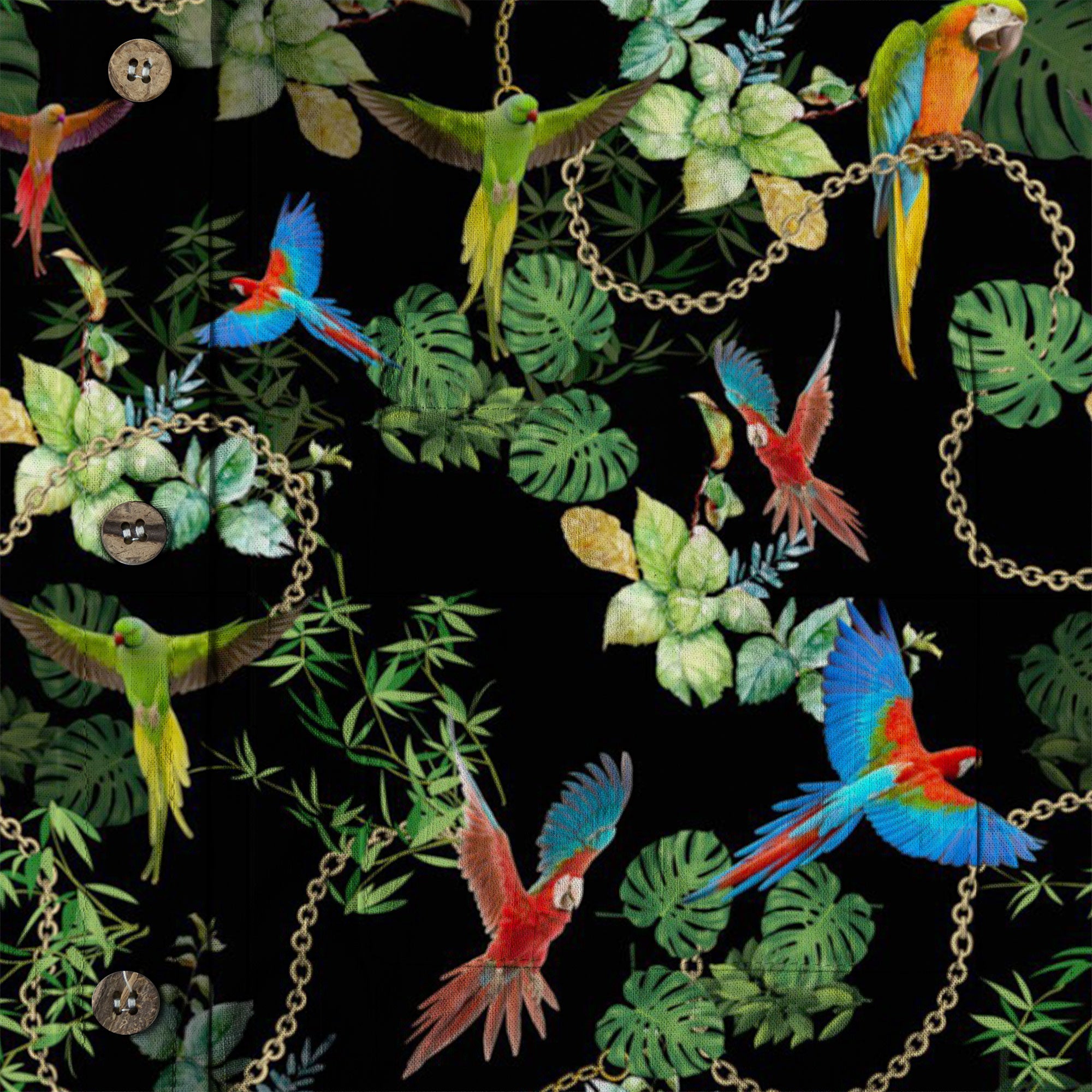 Parrot Colorful Hawaiian Shirt, Aloha Summer Beach Hawaii Shirt - The Palmix