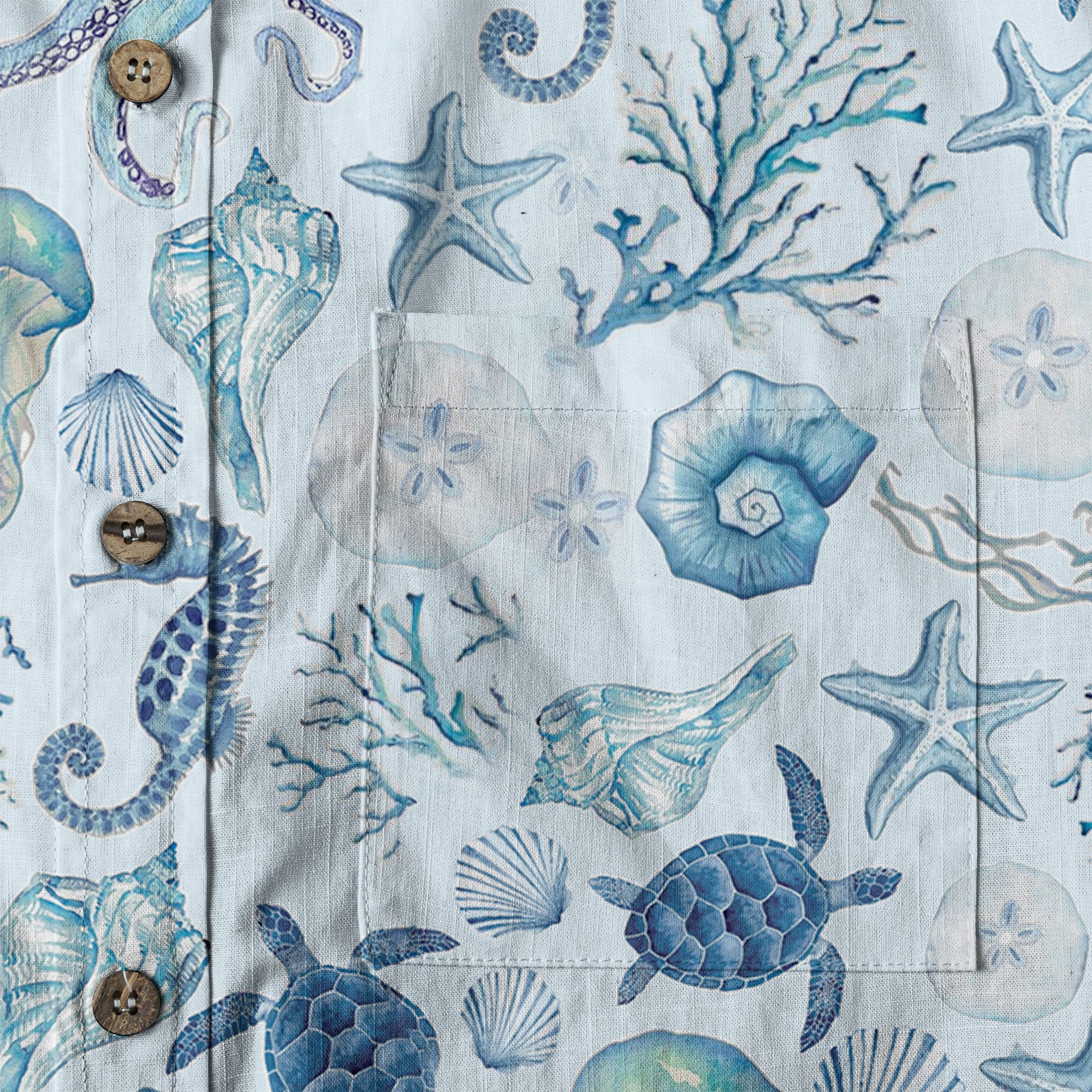Turtle Hawaiian Shirt for Men, Ocean Animals Hawaiian Shirt - The Palmix