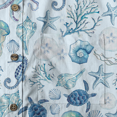 Turtle Hawaiian Shirt for Men, Ocean Animals Hawaiian Shirt - The Palmix