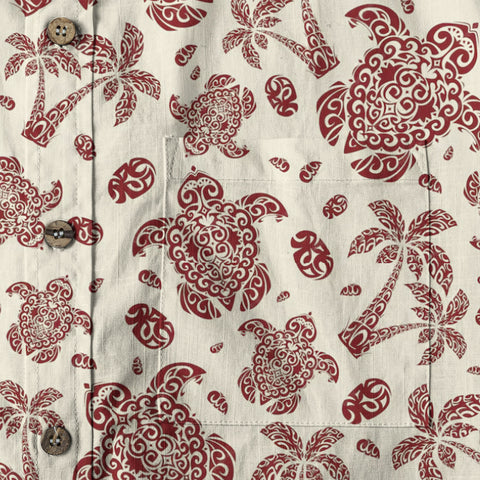 Turtle Beach Summer Button Down Hawaiian Shirt, Hawaii Pattern Shirt - The Palmix