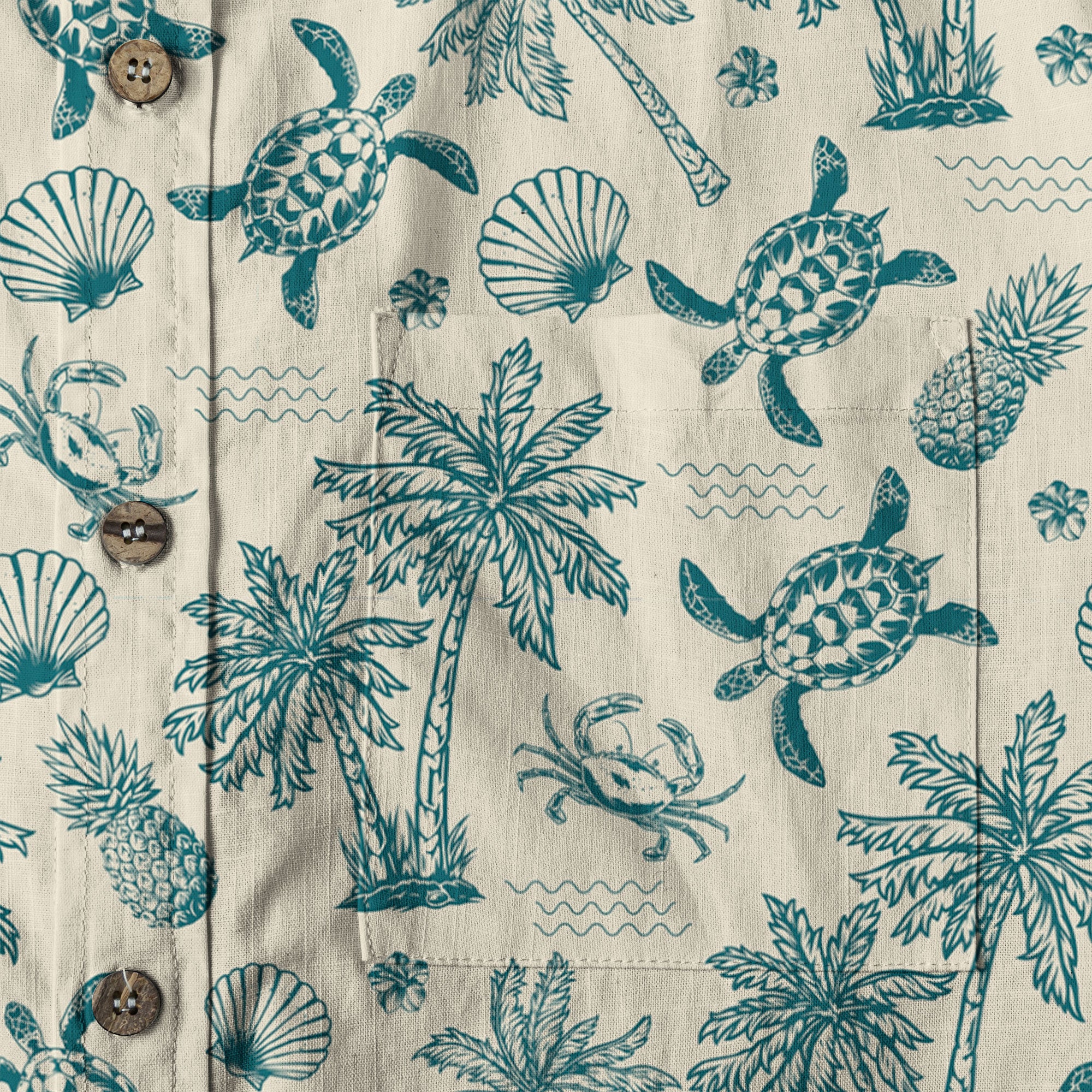 Turtle Aloha Shirt, Turtle Lover Hawaiian Shirt, Sea Lovers Aloha Shirt - The Palmix