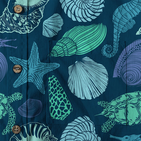 Turtle Pattern Shirt, Turtle Ocean Animals Hawaiian Shirt - The Palmix