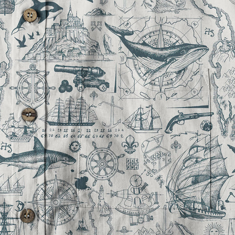 Sea Hawaiian Shirts for Men Women, Sea Animal Aloha Summer Beach Shirt Short Sleeve Button Down - The Palmix