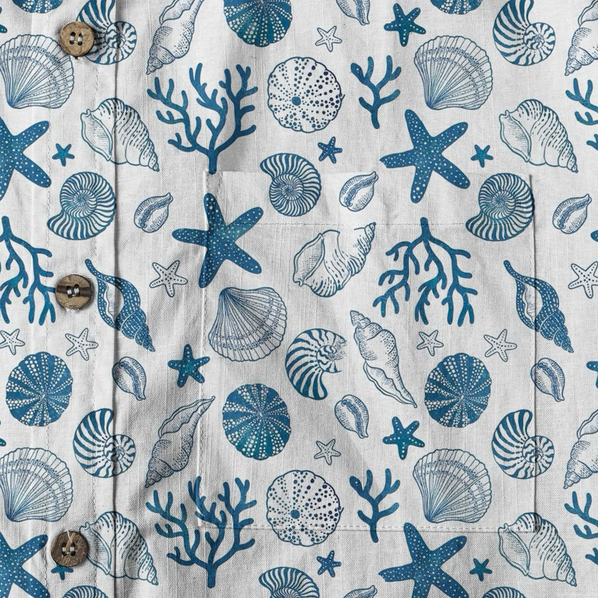 Sea Hawaiian Shirts for Men Women, Sea Animal Aloha Summer Beach Shirt Short Sleeve Button Down - The Palmix