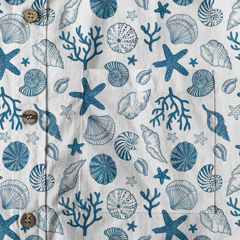 Sea Hawaiian Shirts for Men Women, Sea Animal Aloha Summer Beach Shirt Short Sleeve Button Down - The Palmix