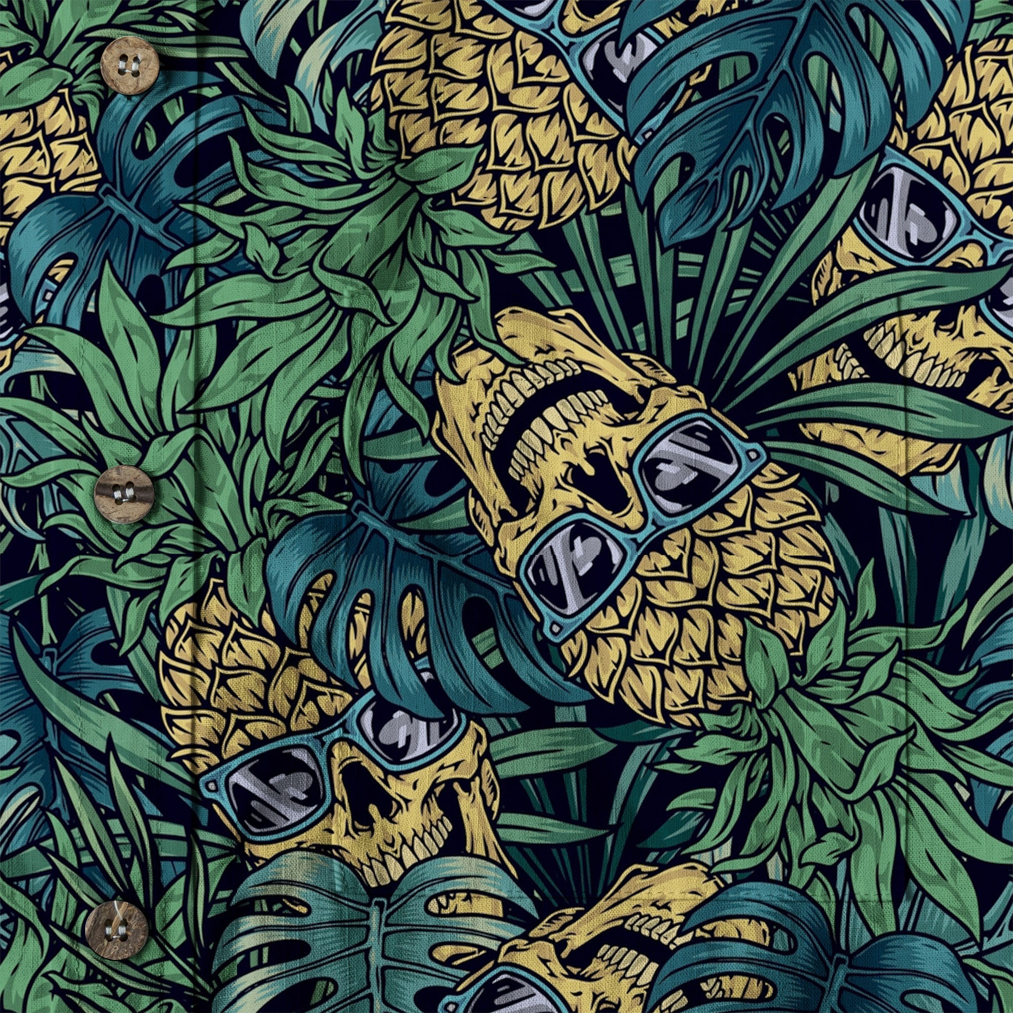 Pineapple Hawaiian Shirt, Aloha Pattern Hawaiian Shirt - The Palmix