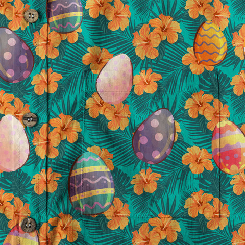 Easter Dinosaur Hawaiian Shirt Men Women Kid Youth, Bunny Dinosaur And Easter Eggs Shirt - The Palmix