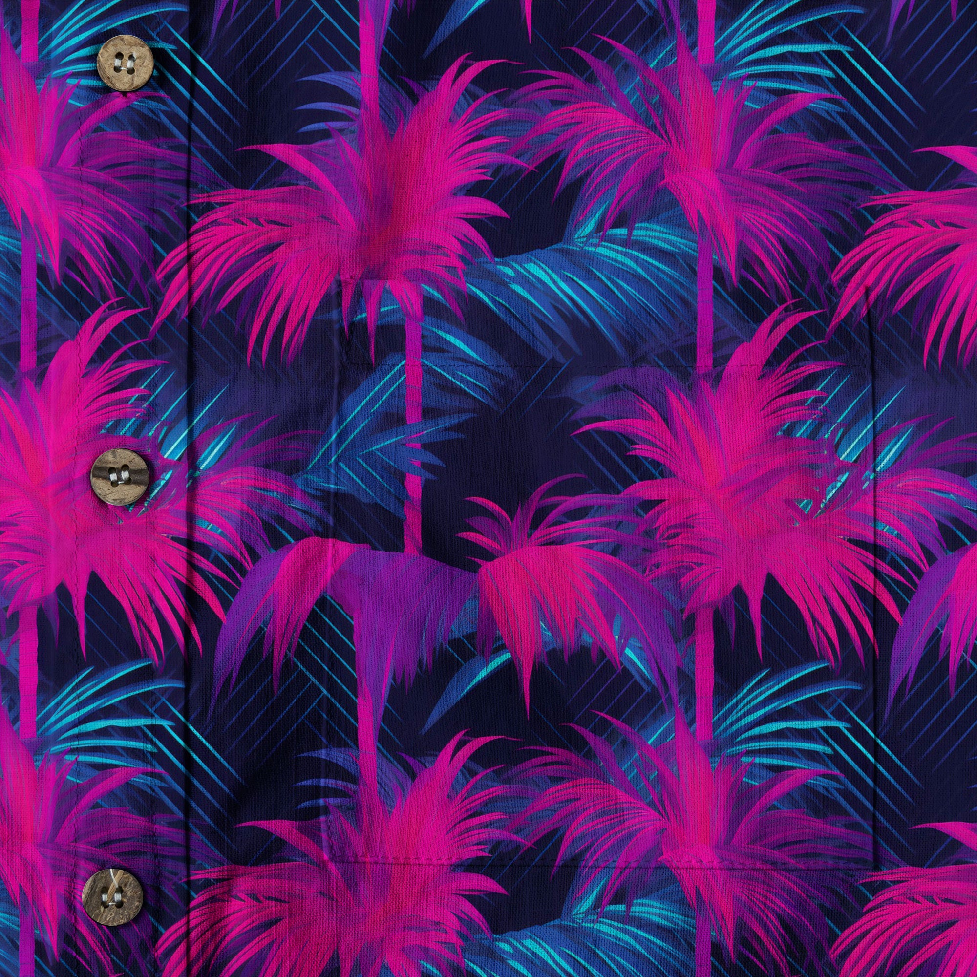 Electric Jungle Paradise Hawaiian Shirt, Tropical Beach Aloha Shirt, Hawaiian Summer Vibes Hawaiian Shirt - The Palmix