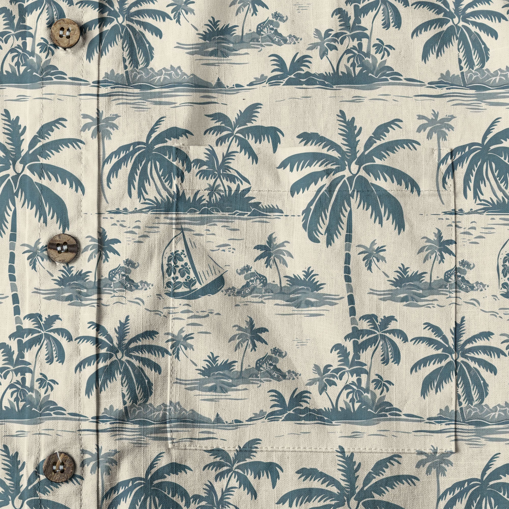 Tropical Garden Blossom Hawaii Shirt, Exotic Hawaiian Button Down Shirt - The Palmix