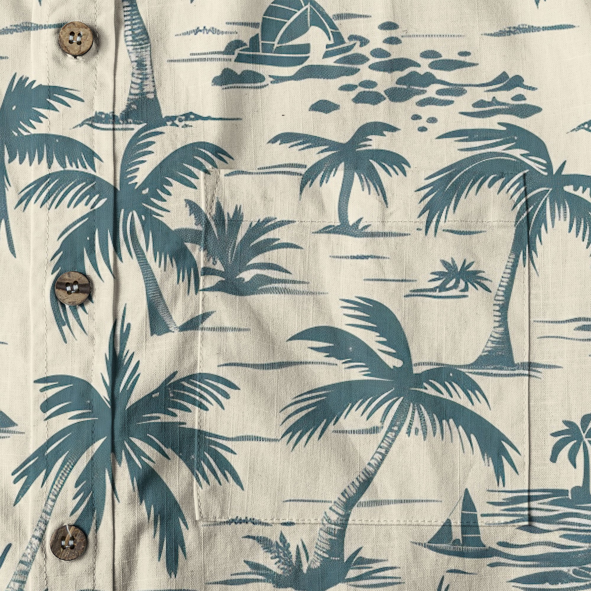 Vintage Aloha Hibiscus Flowers Hawaii Shirt, Floral Hawaiian Button Down Shirt for Men - The Palmix