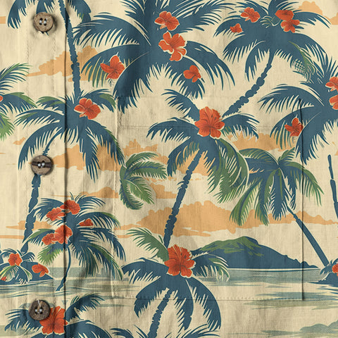 Retro Aloha Flowers Hawaii Shirt, Floral Pattern Hawaiian Shirt - The Palmix