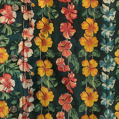 Vintage Aloha Flower Hawaii Shirt, Floral Pattern Hawaiian Shirt for Men - The Palmix