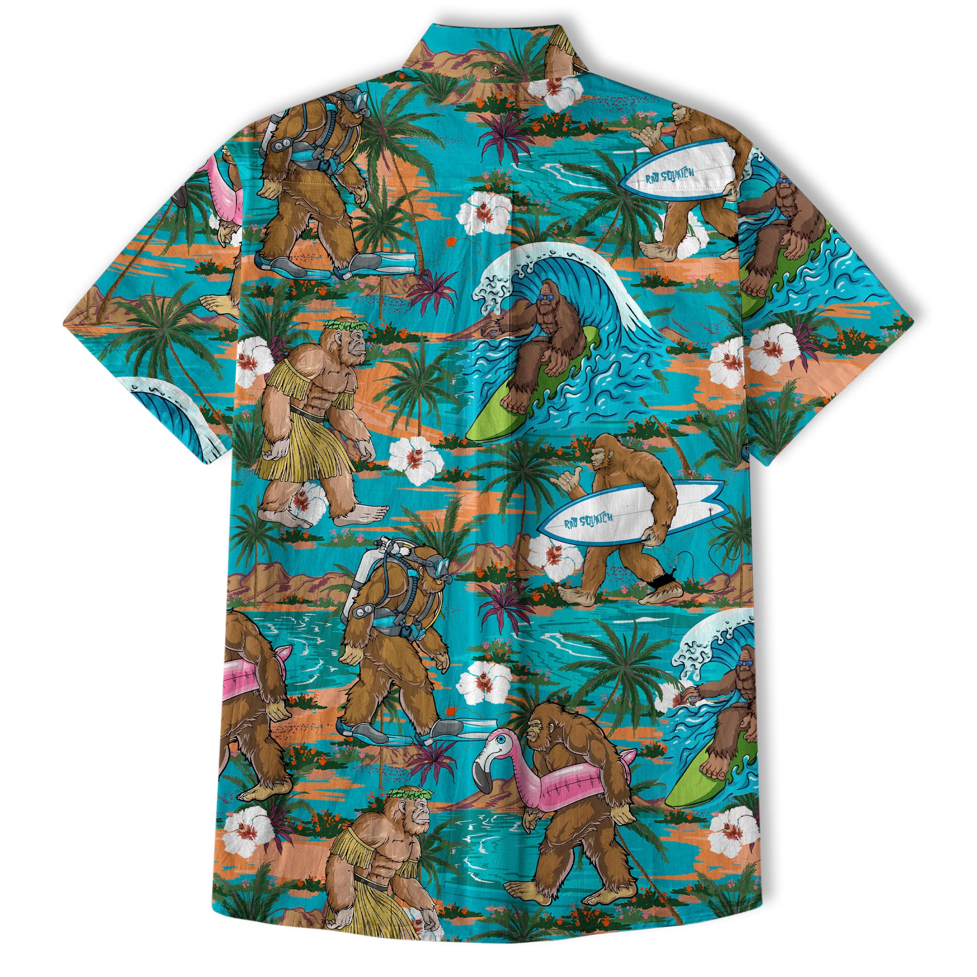 Bigfoot Beer Hawaiian Shirt, Tropical Beer Hawaiian Shirt Casual Button Down Short Sleeve Shirt - The Palmix