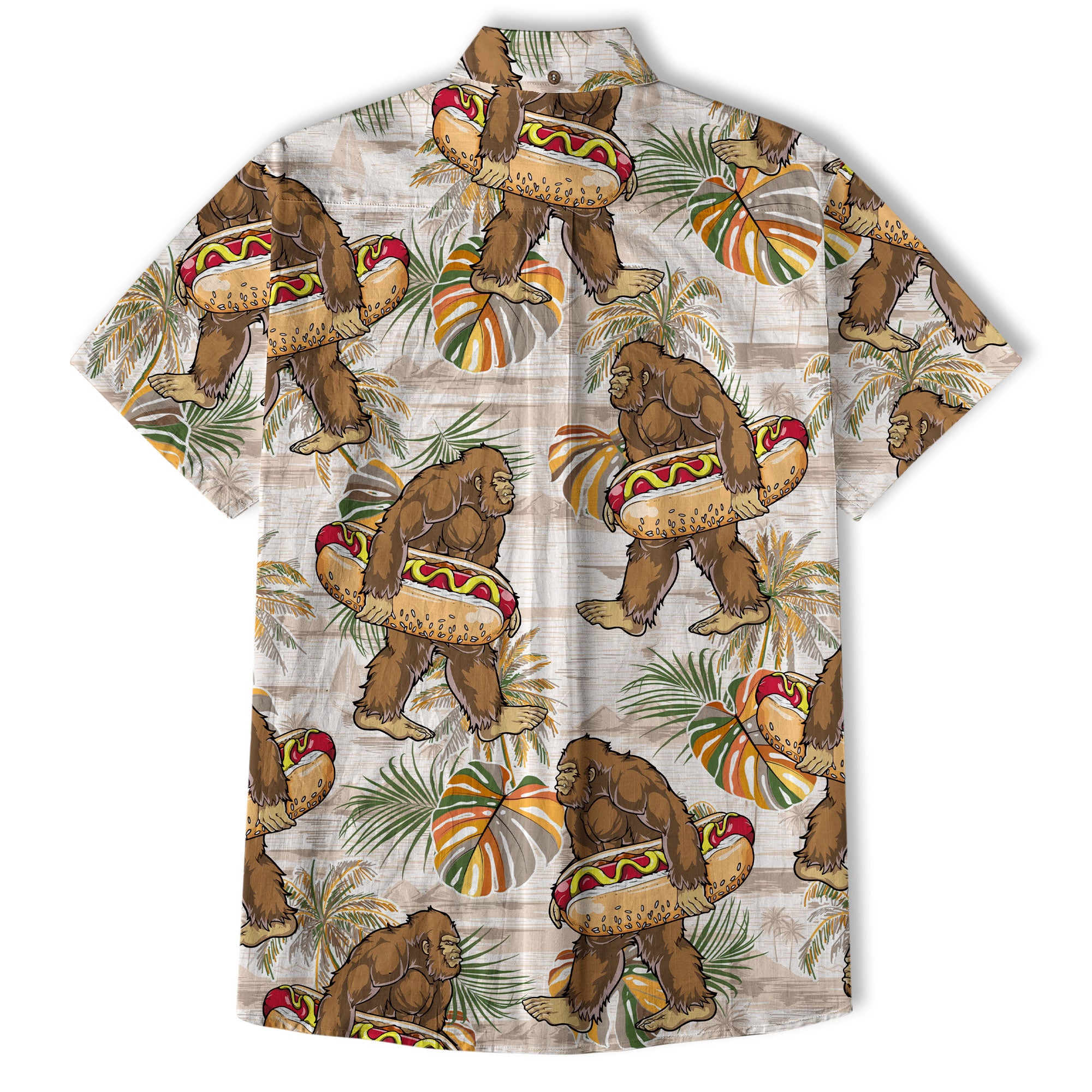 Bigfoot Beer Hawaiian Shirt, Tropical Beer Hawaiian Shirt Casual Button Down Short Sleeve Shirt - The Palmix