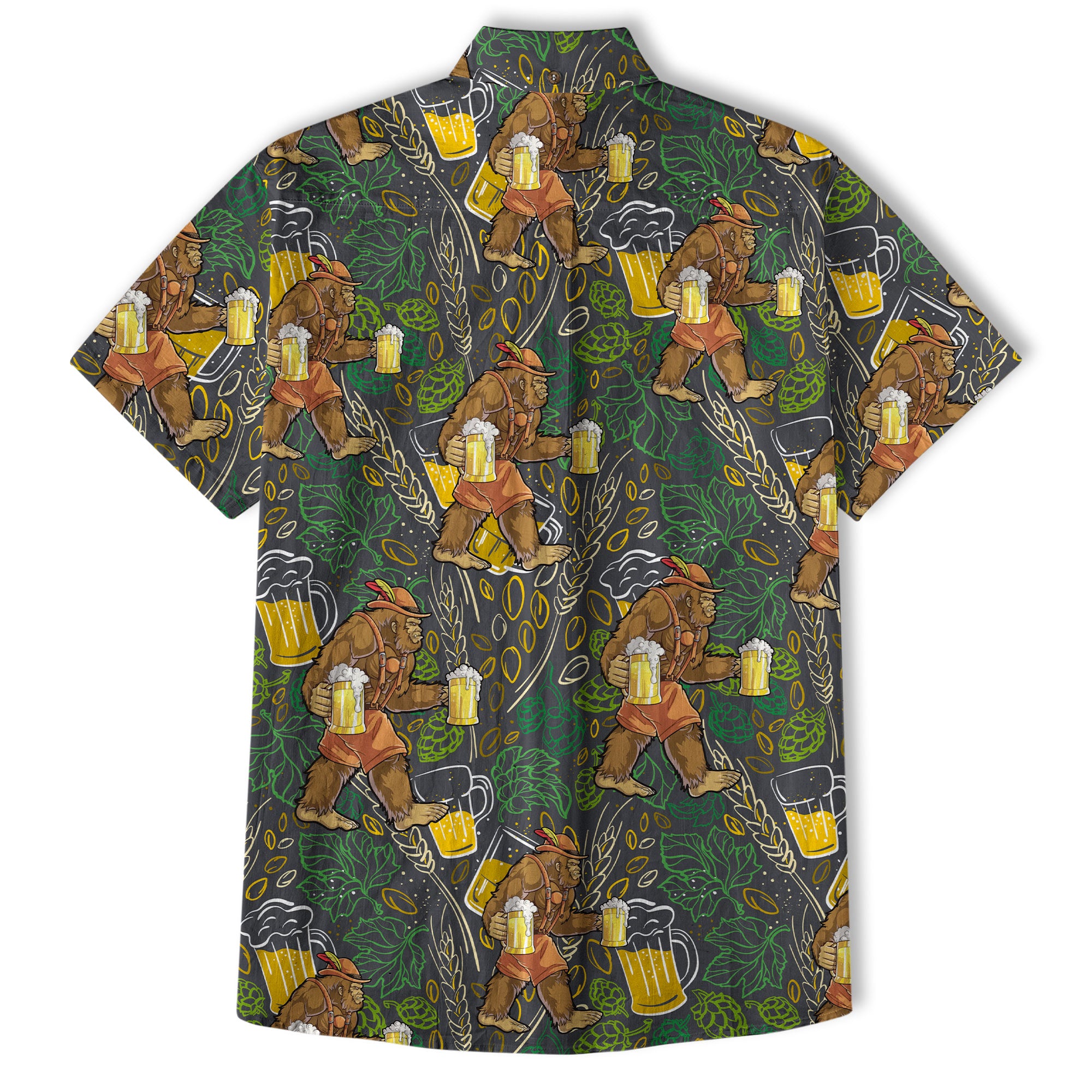 Bigfoot Beer Hawaiian Shirt, Bigfoot Aloha Shirt, Beer Button Down Shirt - The Palmix