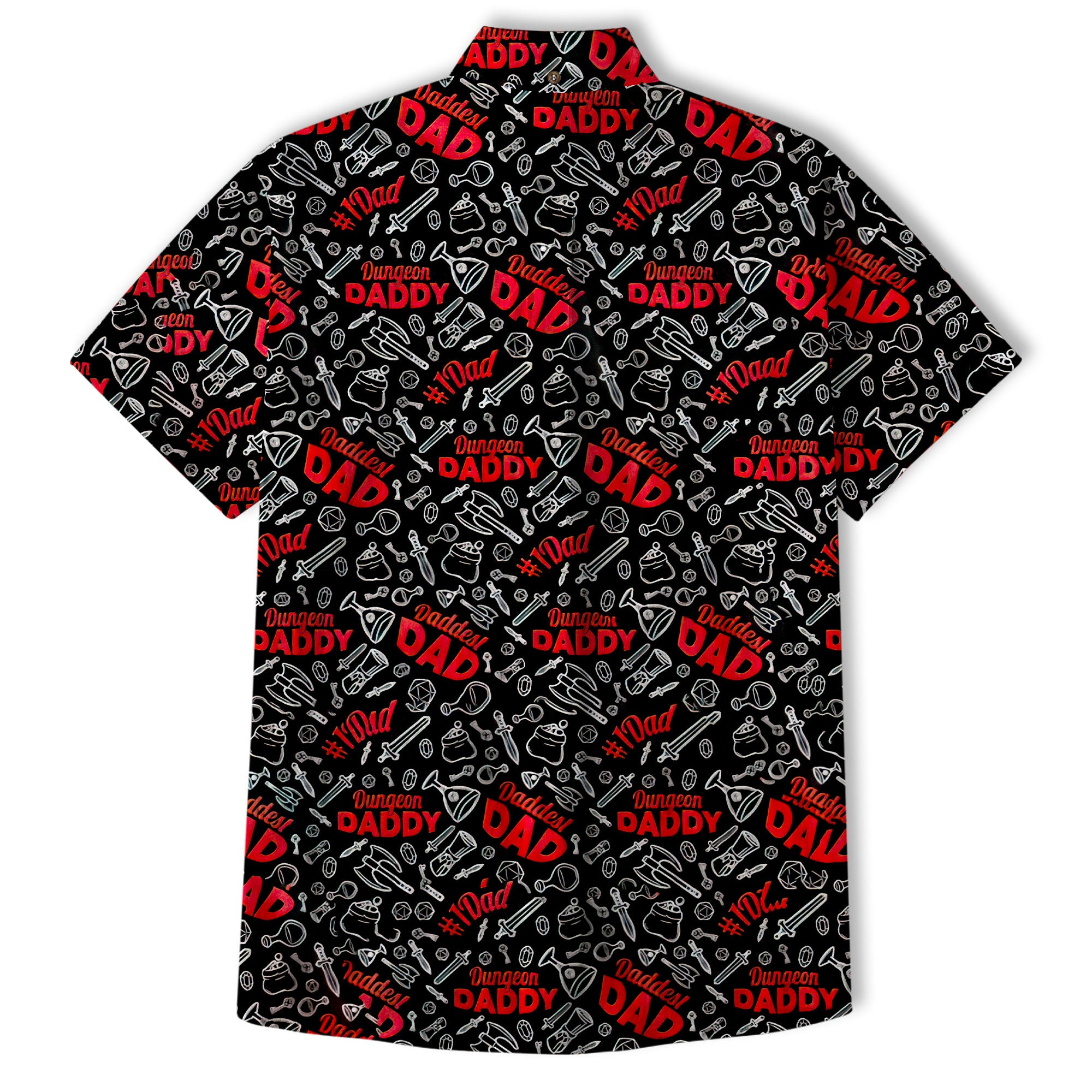 DnD Hawaii Shirt, Dice Print Hawaii Shirt, Dungeon Master Gift, Roleplaying Game Aloha Hawaii Shirt - The Palmix