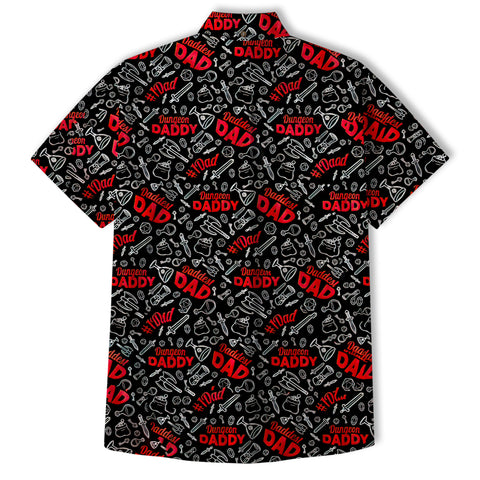DnD Hawaii Shirt, Dice Print Hawaii Shirt, Dungeon Master Gift, Roleplaying Game Aloha Hawaii Shirt - The Palmix